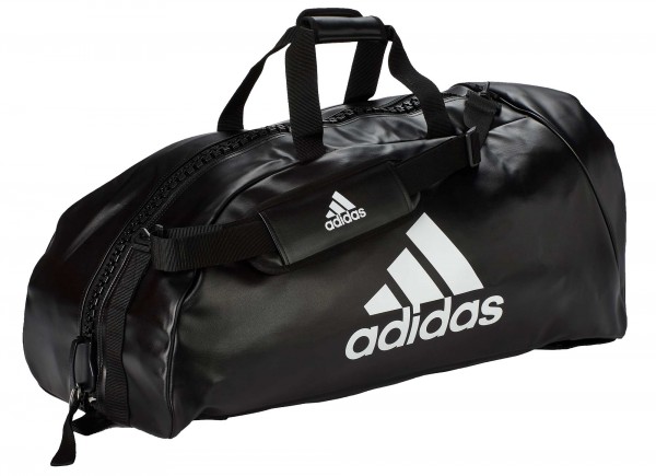 adidas 2in1 Bag &quot;martial arts&quot; black/white PU, adiACC051MA