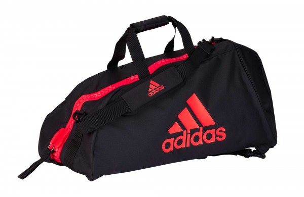 adidas 2in1 Bag &quot;martial arts&quot; black/red Nylon, adiACC052MA